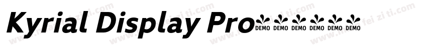 Kyrial Display Pro字体转换